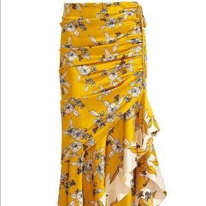 Veronica Beard Darcy Skirt in yellow